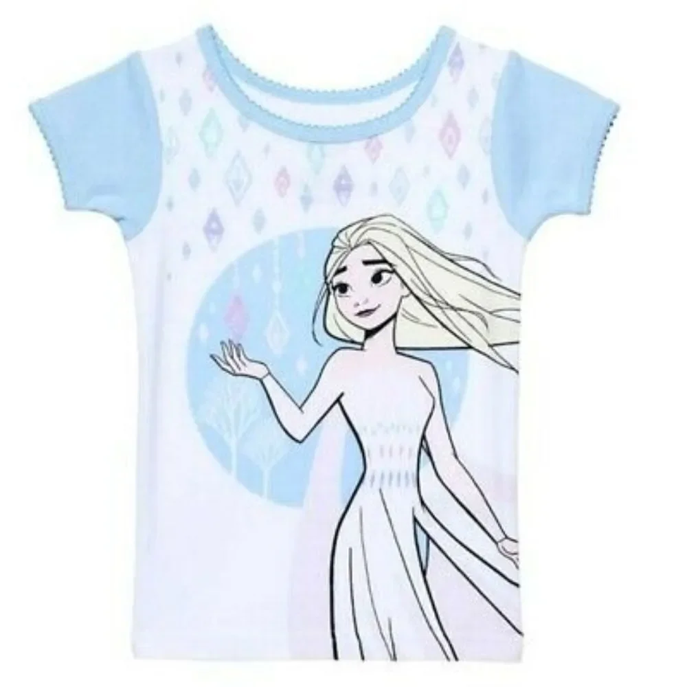 DISNEY Frozen II Anna & Elsa 4-Piece Cotton Pajama Set